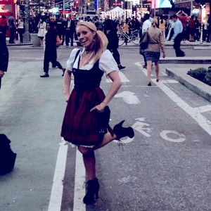 Original german Dirndl (authentic dress), perfect also for Halloween,Size 0 (XS)